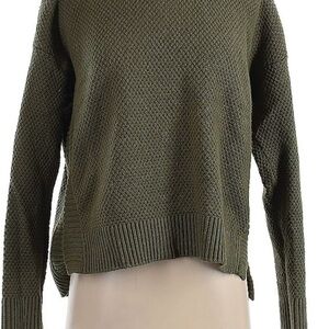 Madewell Olive Green Mini-Cable Knit Women's Sweater